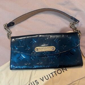 LV monogram Vernis wallet with straps